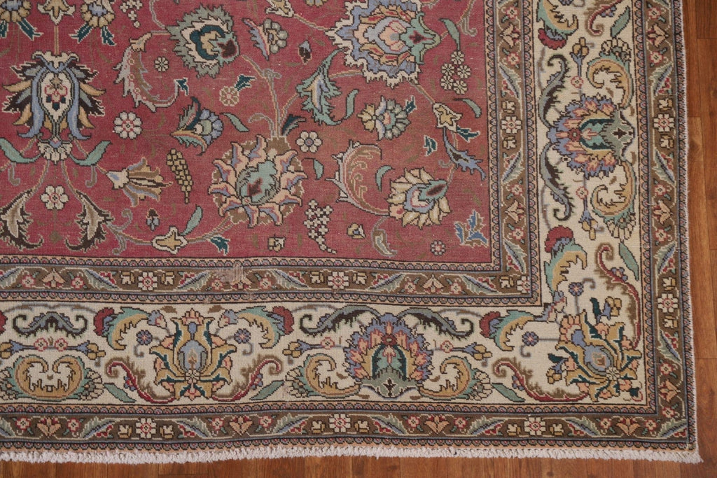 All-Over Floral Tabriz Persian Area Rug 8x11