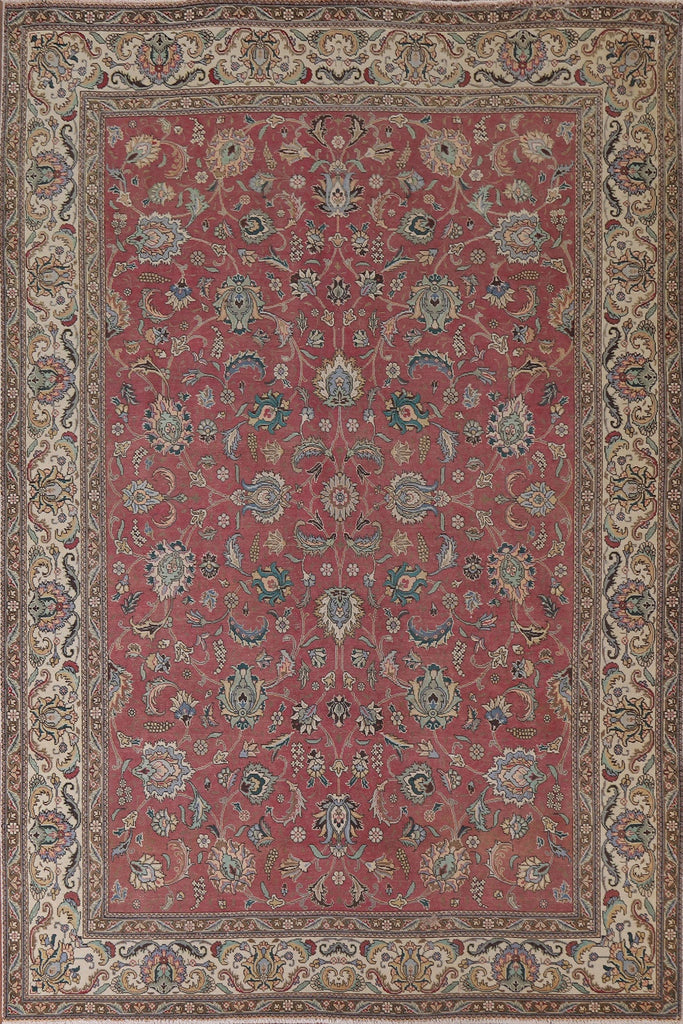 All-Over Floral Tabriz Persian Area Rug 8x11