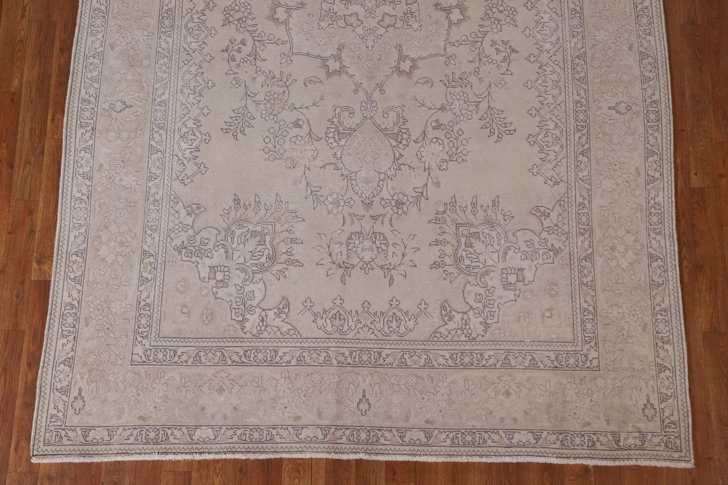 Distressed Muted Tabriz Persian Area Rug 6x10