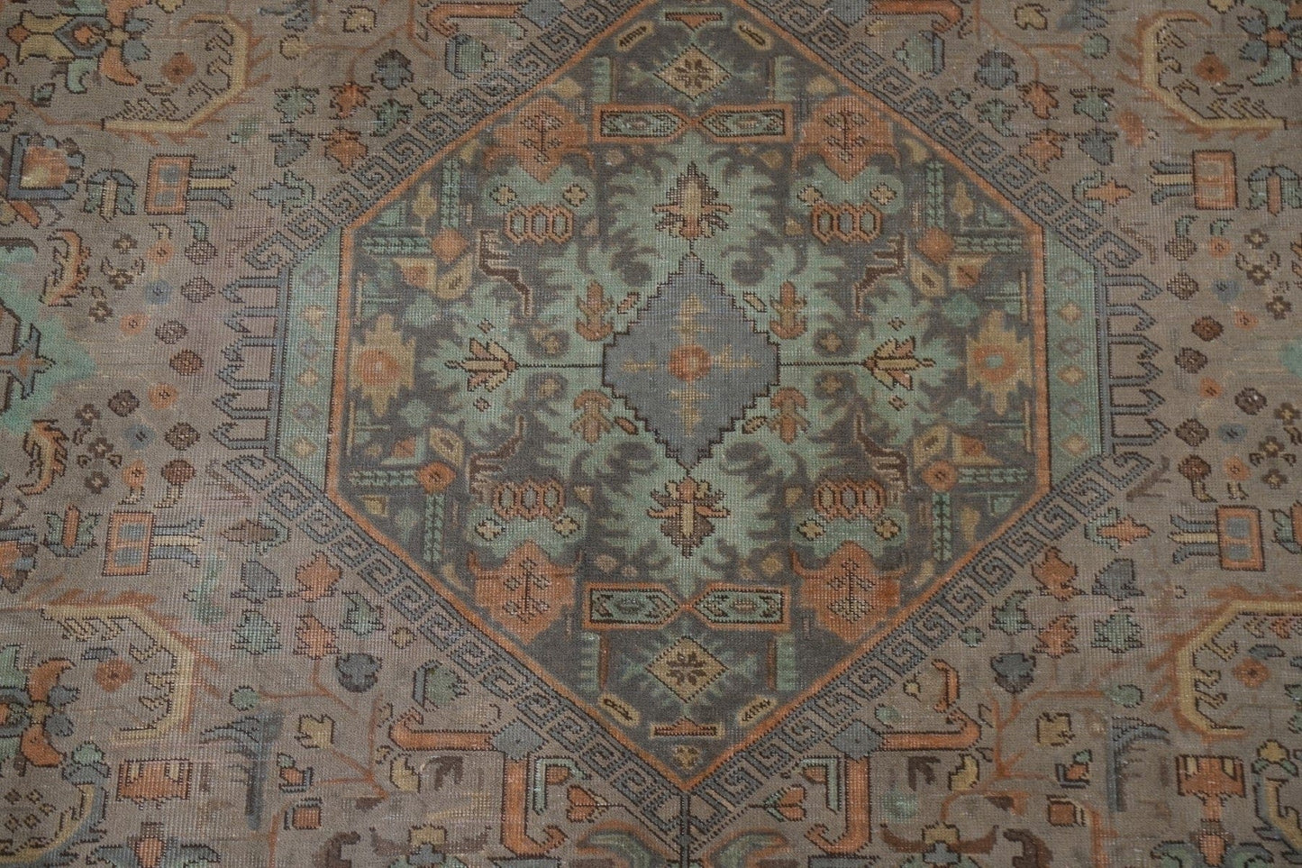 Over-Dyed Distressed Tabriz Persian Area Rug 8x11