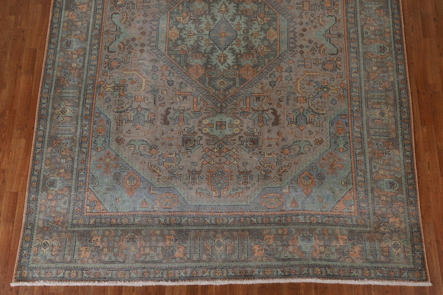 Over-Dyed Distressed Tabriz Persian Area Rug 8x11