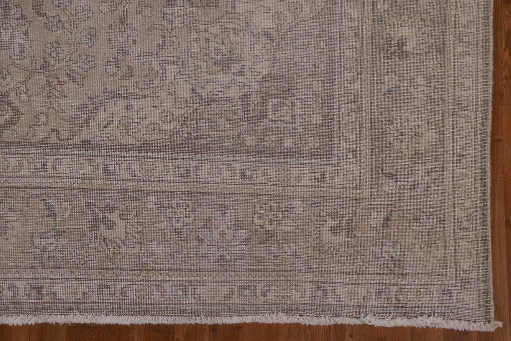 Distressed Muted Tabriz Persian Area Rug 8x11