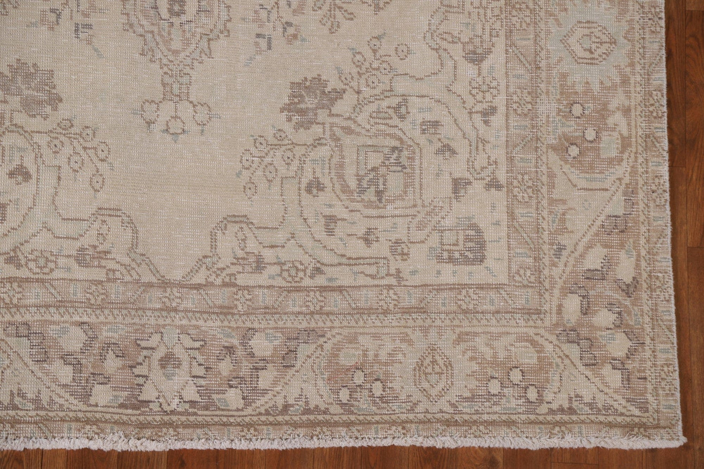 Muted Distressed Tabriz Persian Area Rug 6x10