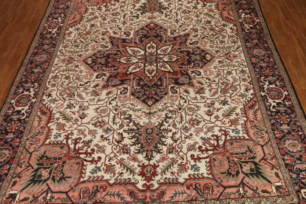 Vegetable Dye Palace Size Heriz Persian Rug 13x19