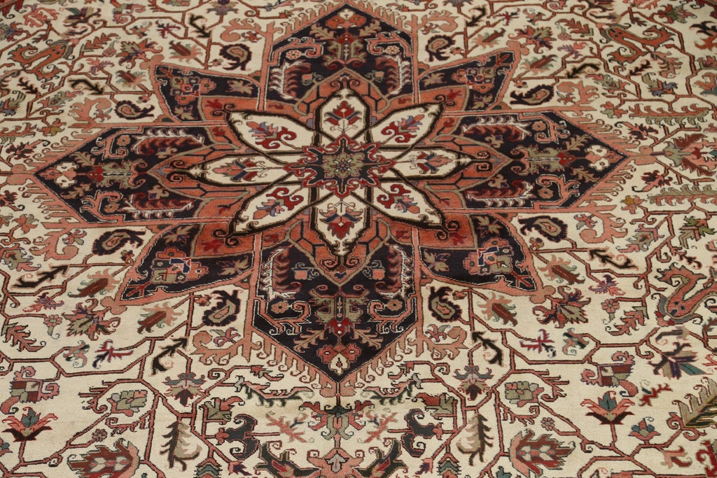 Vegetable Dye Palace Size Heriz Persian Rug 13x19