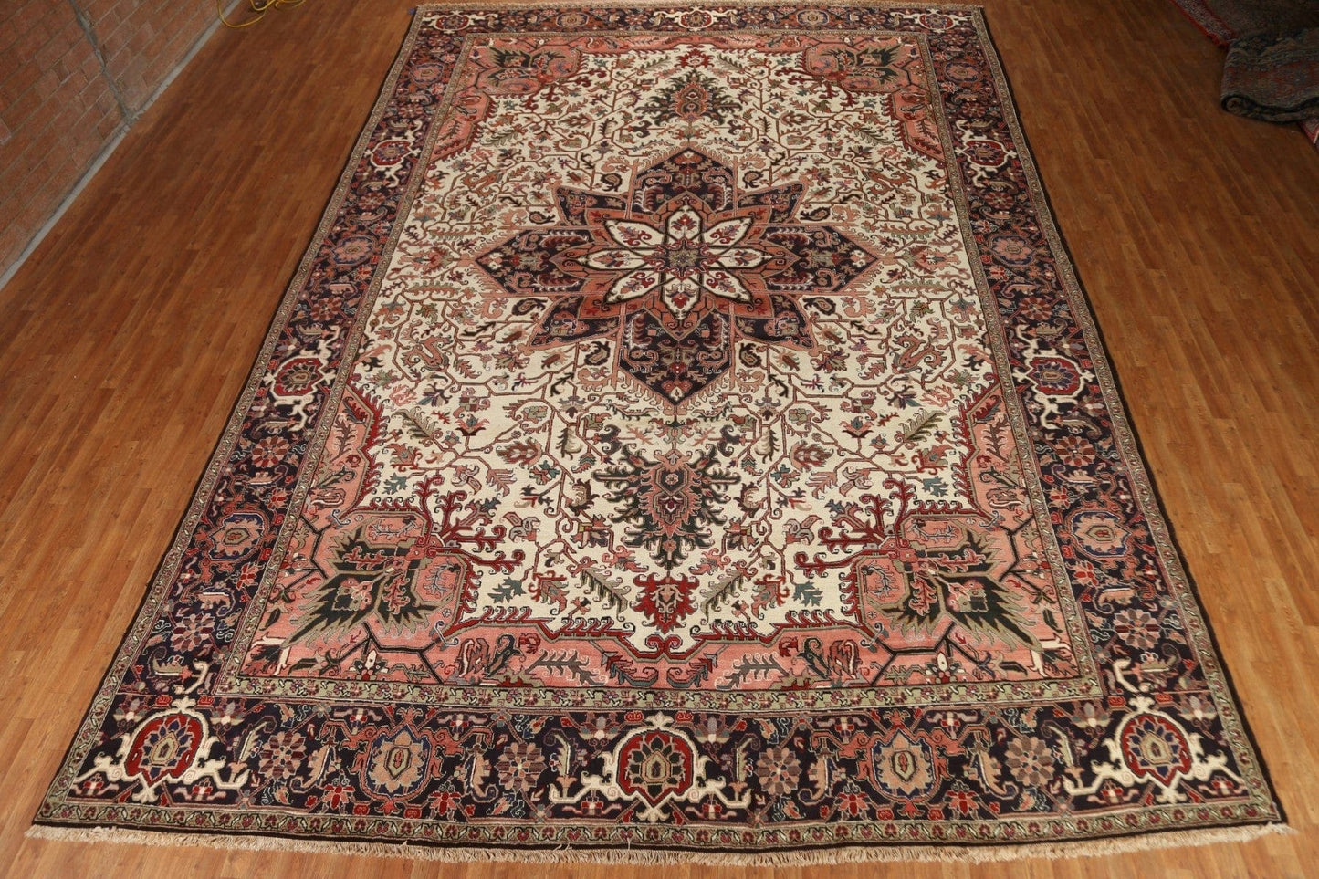 Vegetable Dye Palace Size Heriz Persian Rug 13x19