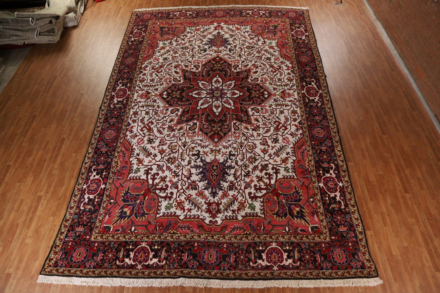 Vegetable Dye Heriz Serapi Persian Large Rug 12x19