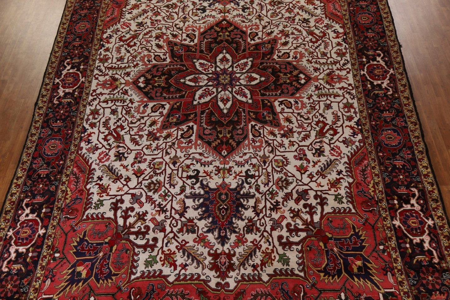 Vegetable Dye Heriz Serapi Persian Large Rug 12x19