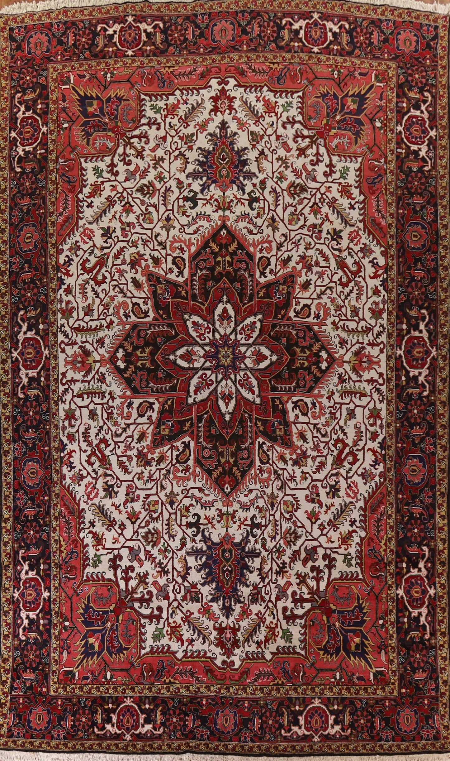 Vegetable Dye Heriz Serapi Persian Large Rug 12x19