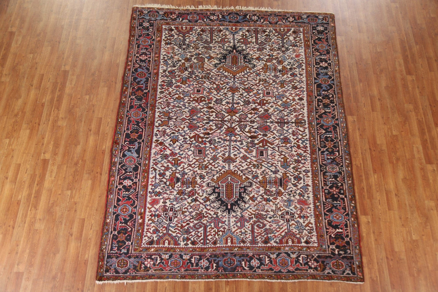 All-Over Heriz Persian Area Rug 7x10