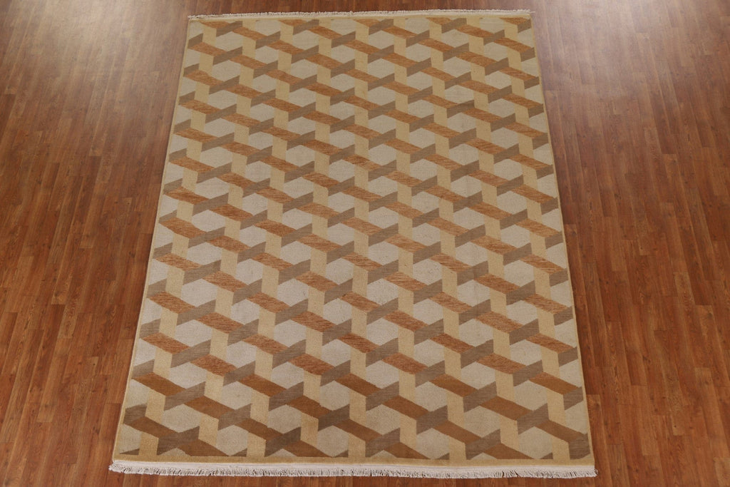 Contemporary Gabbeh Wool Area Rug 8x10