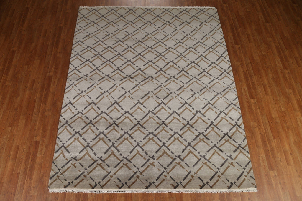 All-Over Trellis Gabbeh Modern Area Rug 8x10