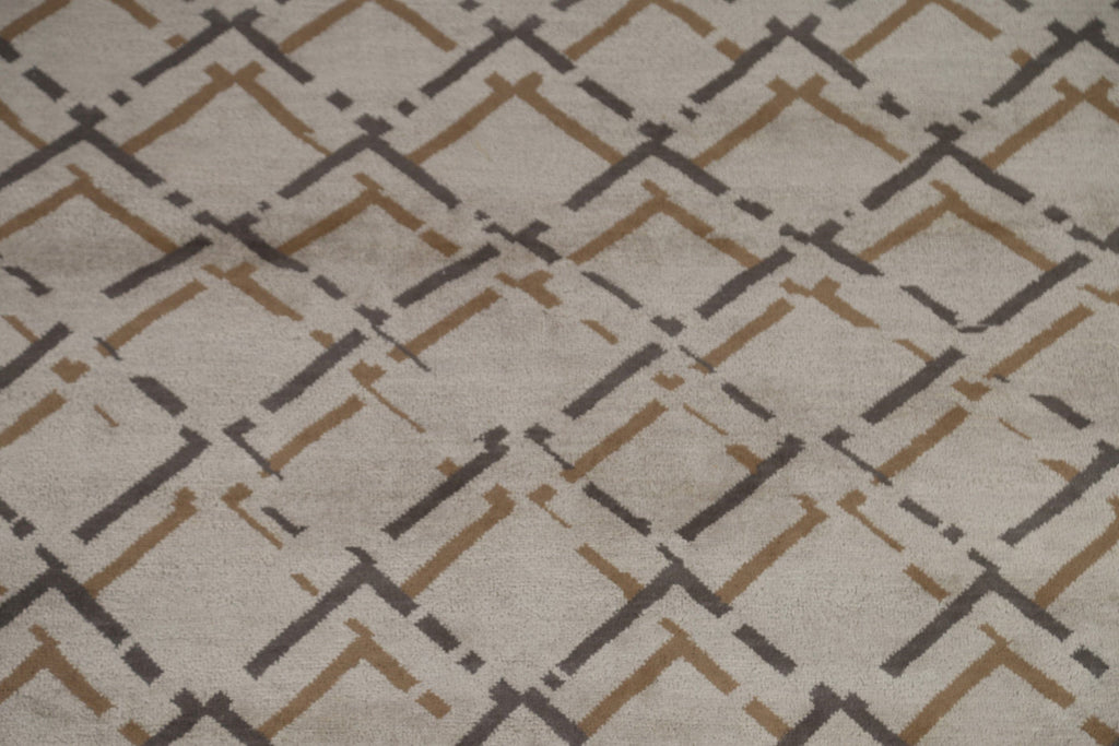 All-Over Trellis Gabbeh Modern Area Rug 8x10