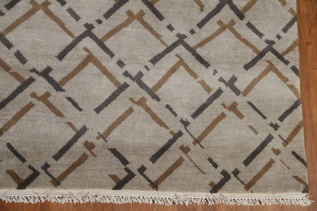 All-Over Trellis Gabbeh Modern Area Rug 8x10