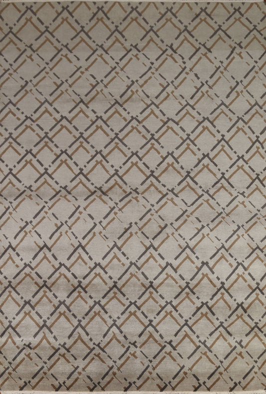 All-Over Trellis Gabbeh Modern Area Rug 8x10