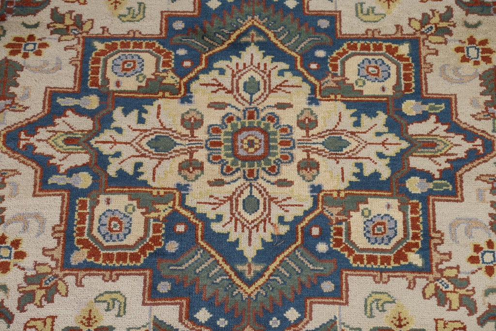 Ivory Heriz Serapi Oriental Area Rug 6x9