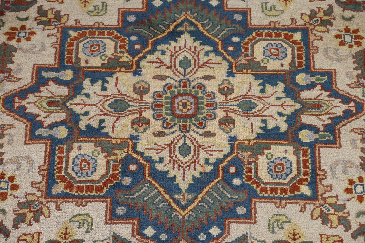 Ivory Heriz Serapi Oriental Area Rug 6x9