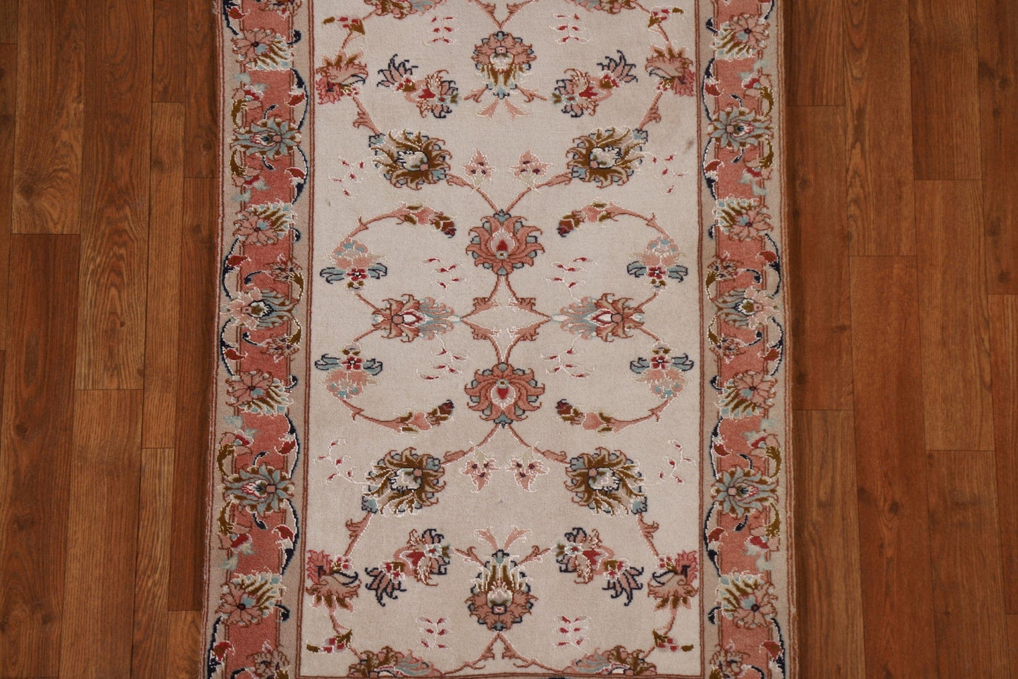 Wool & Silk Floral Tabriz Persian Area Rug 2x4