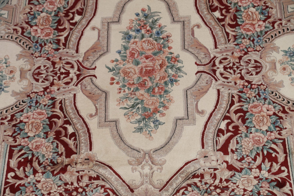 Vegetable Dye Aubusson Wool Area Rug 8x10