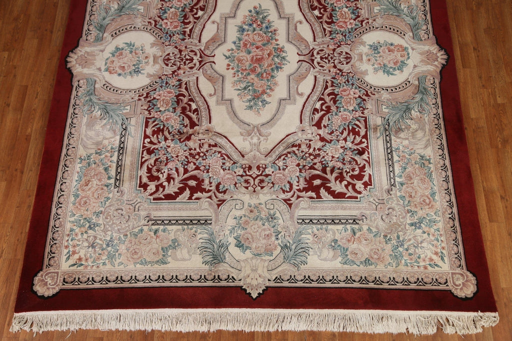 Vegetable Dye Aubusson Wool Area Rug 8x10