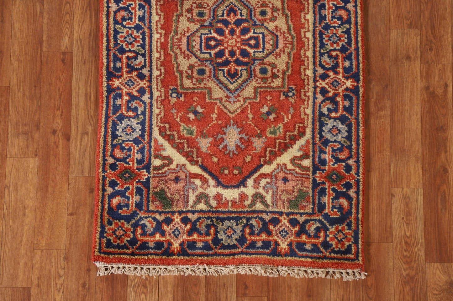 Geometric Heriz Serapi Oriental Runner Rug 2x6