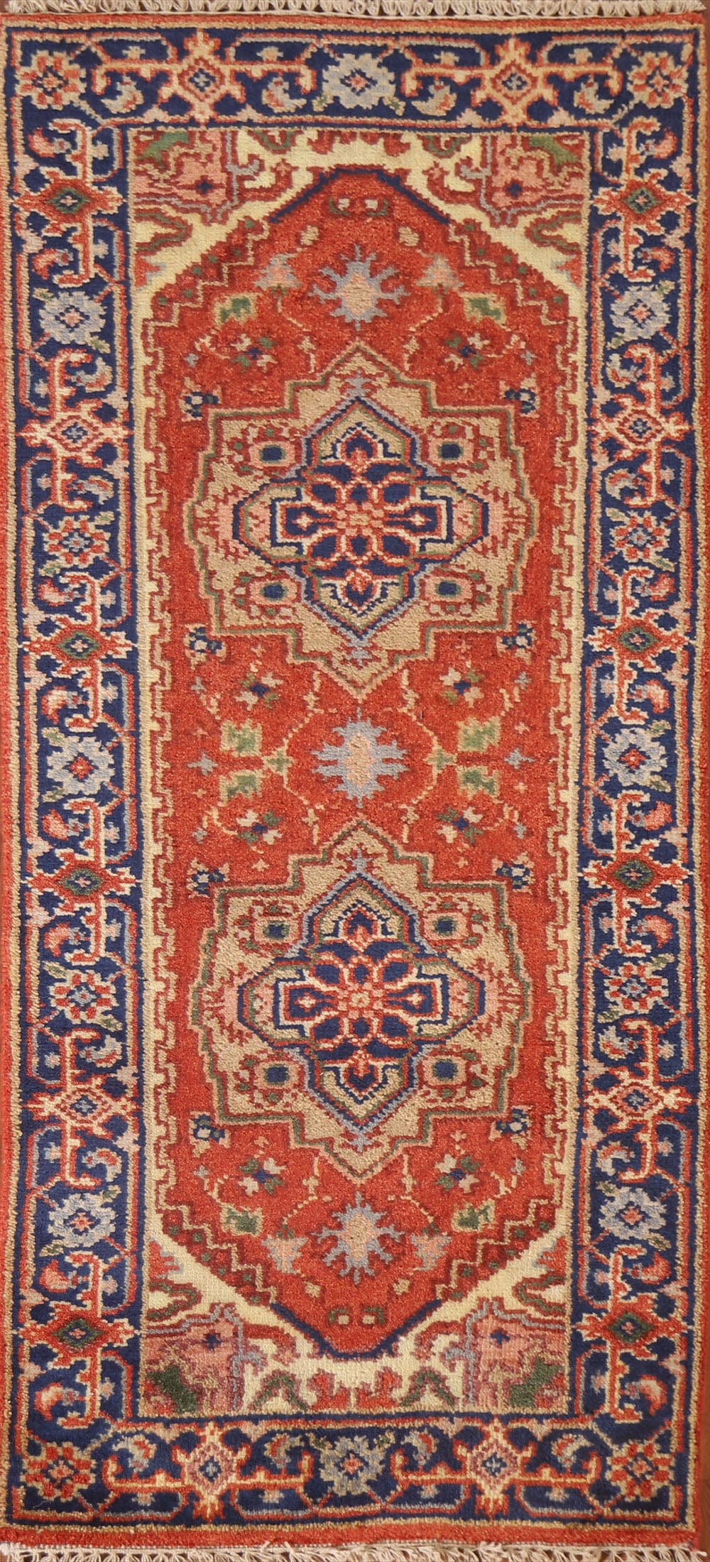 Geometric Heriz Serapi Oriental Runner Rug 2x6