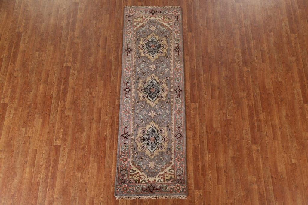 Wool Heriz Serapi Runner Rug 3x8