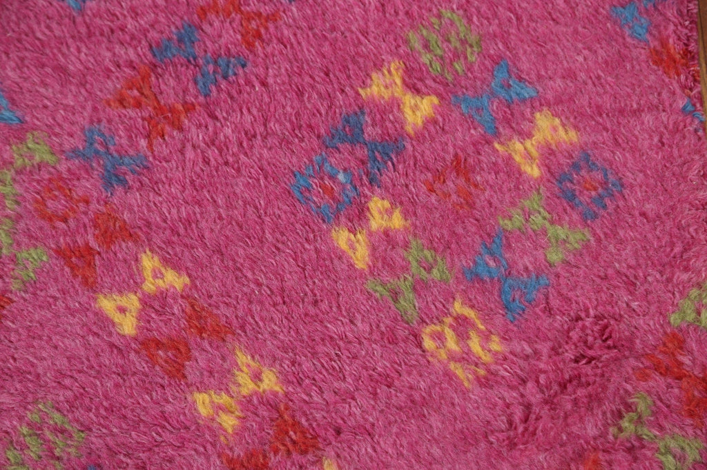 Pink Moroccan Oriental Rug 2x3