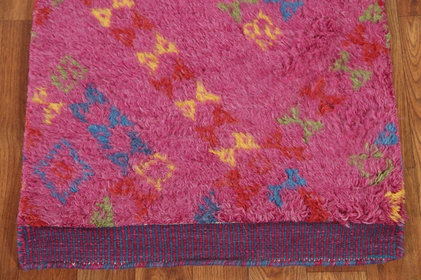 Pink Moroccan Oriental Rug 2x3