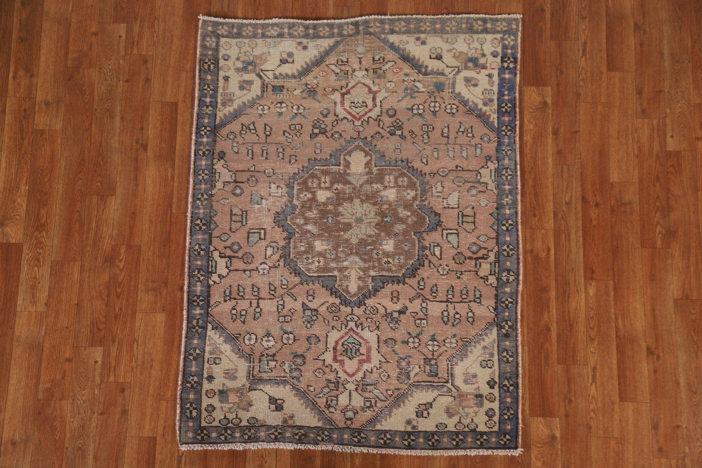 Vintage Wool Tabriz Persian Rug 3x4