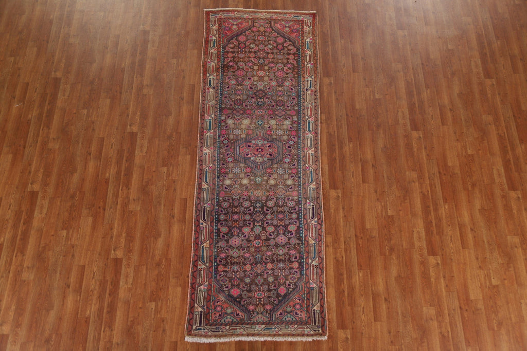 Handmade Zanjan Persian Runner Rug 3x9