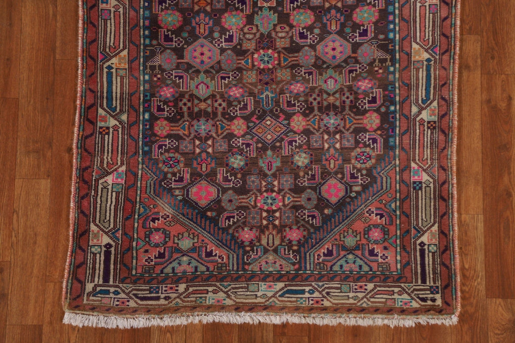 Handmade Zanjan Persian Runner Rug 3x9