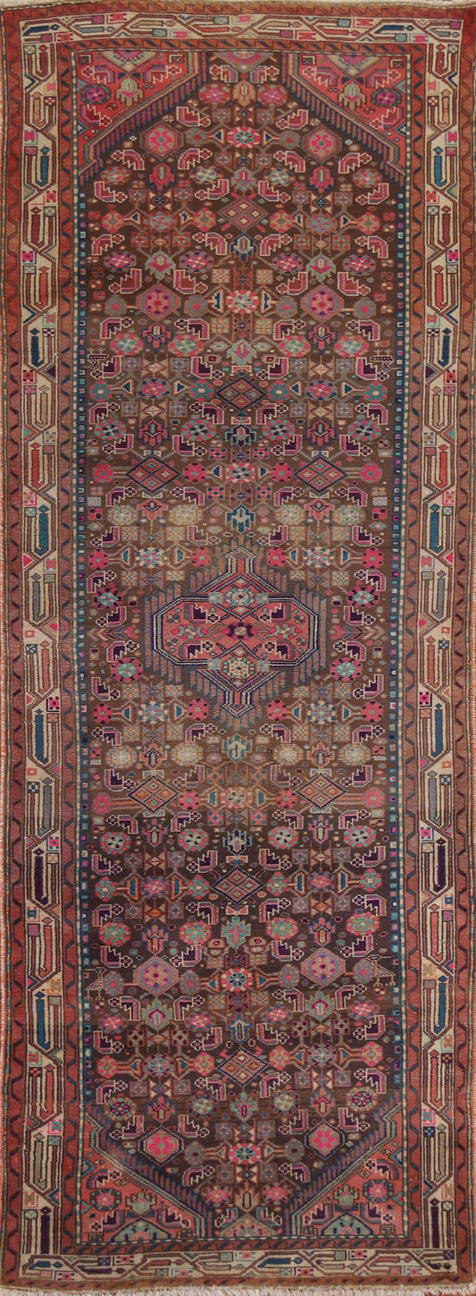 Handmade Zanjan Persian Runner Rug 3x9