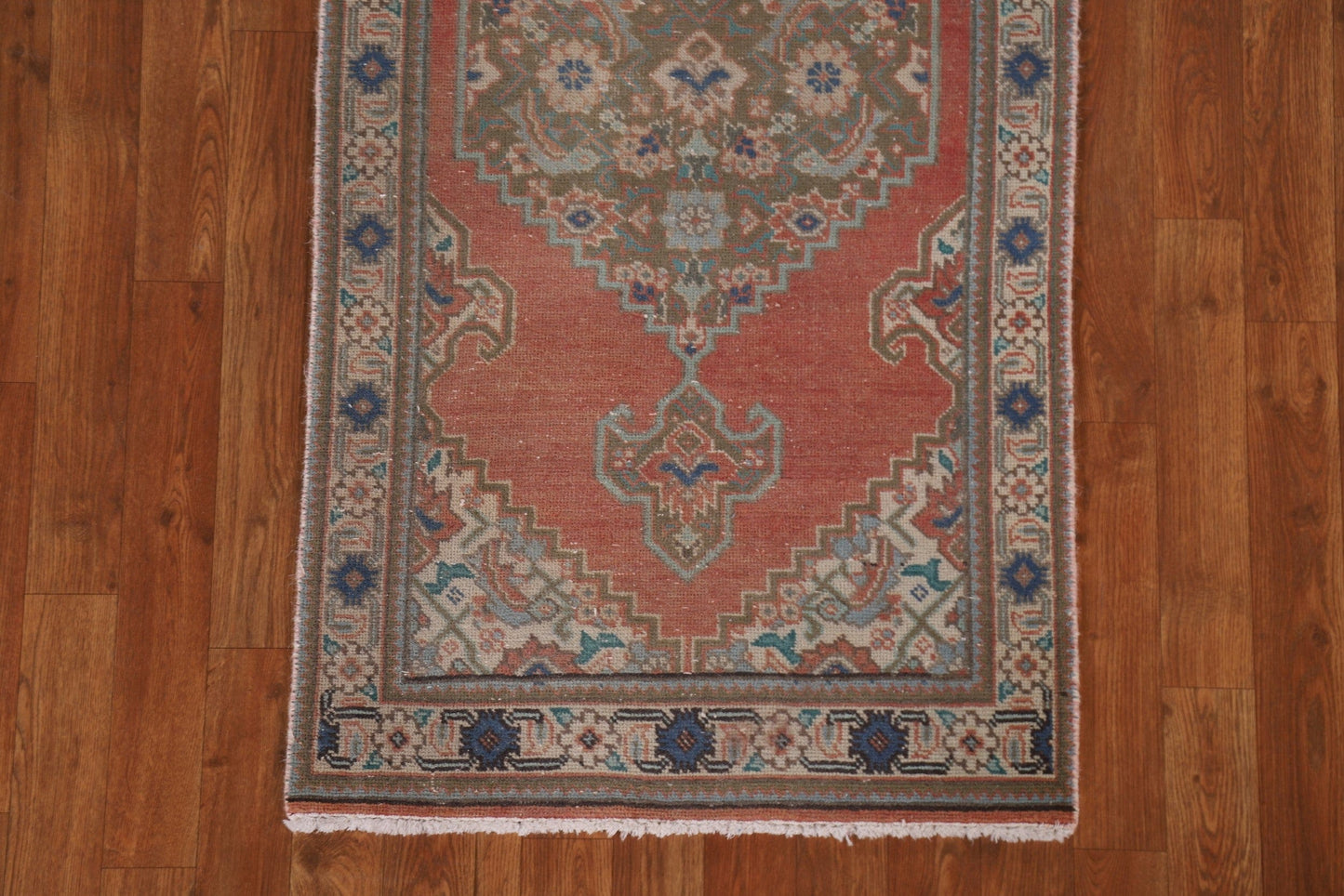 Geometric Tabriz Persian Runner Rug 2x13