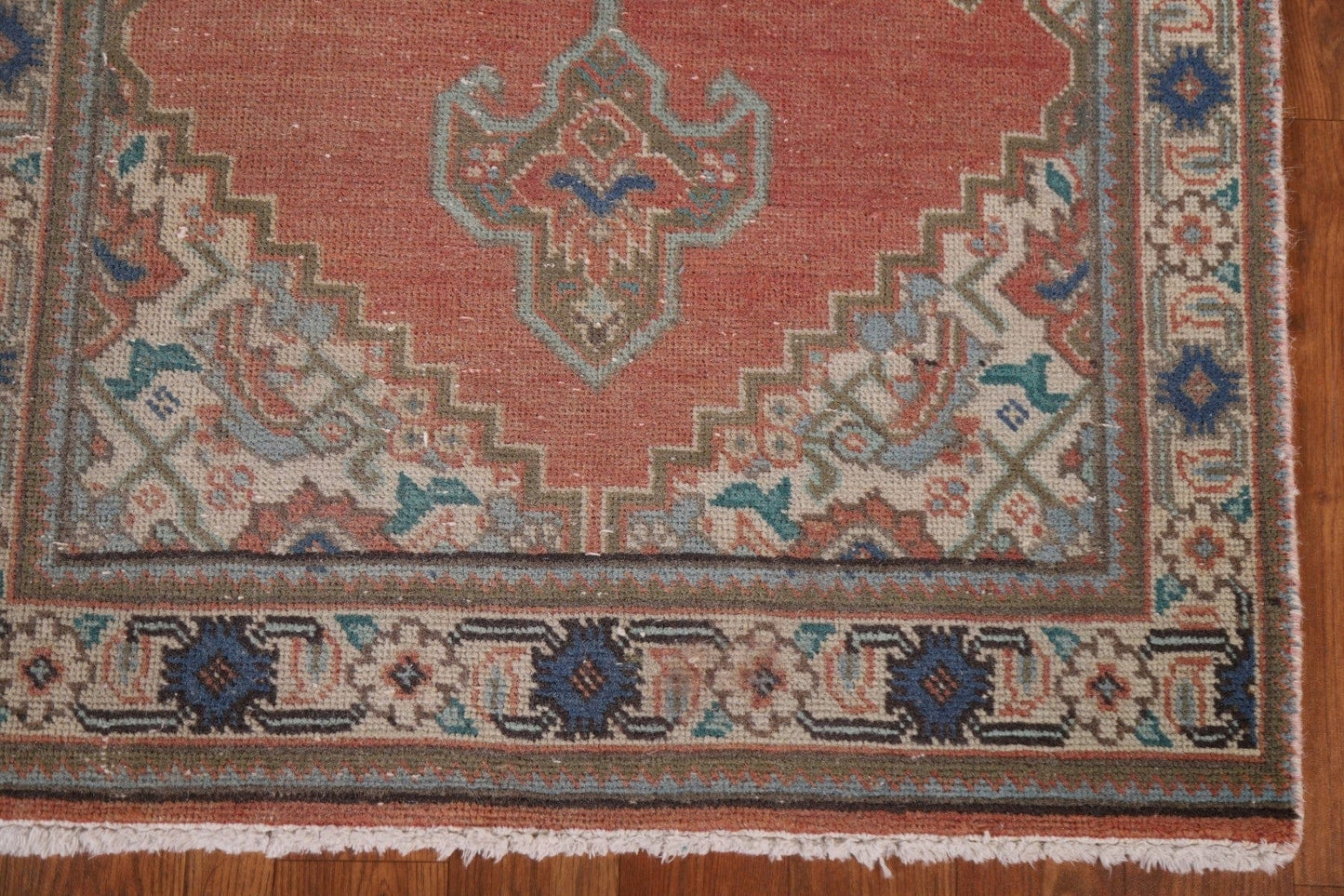 Geometric Tabriz Persian Runner Rug 2x13