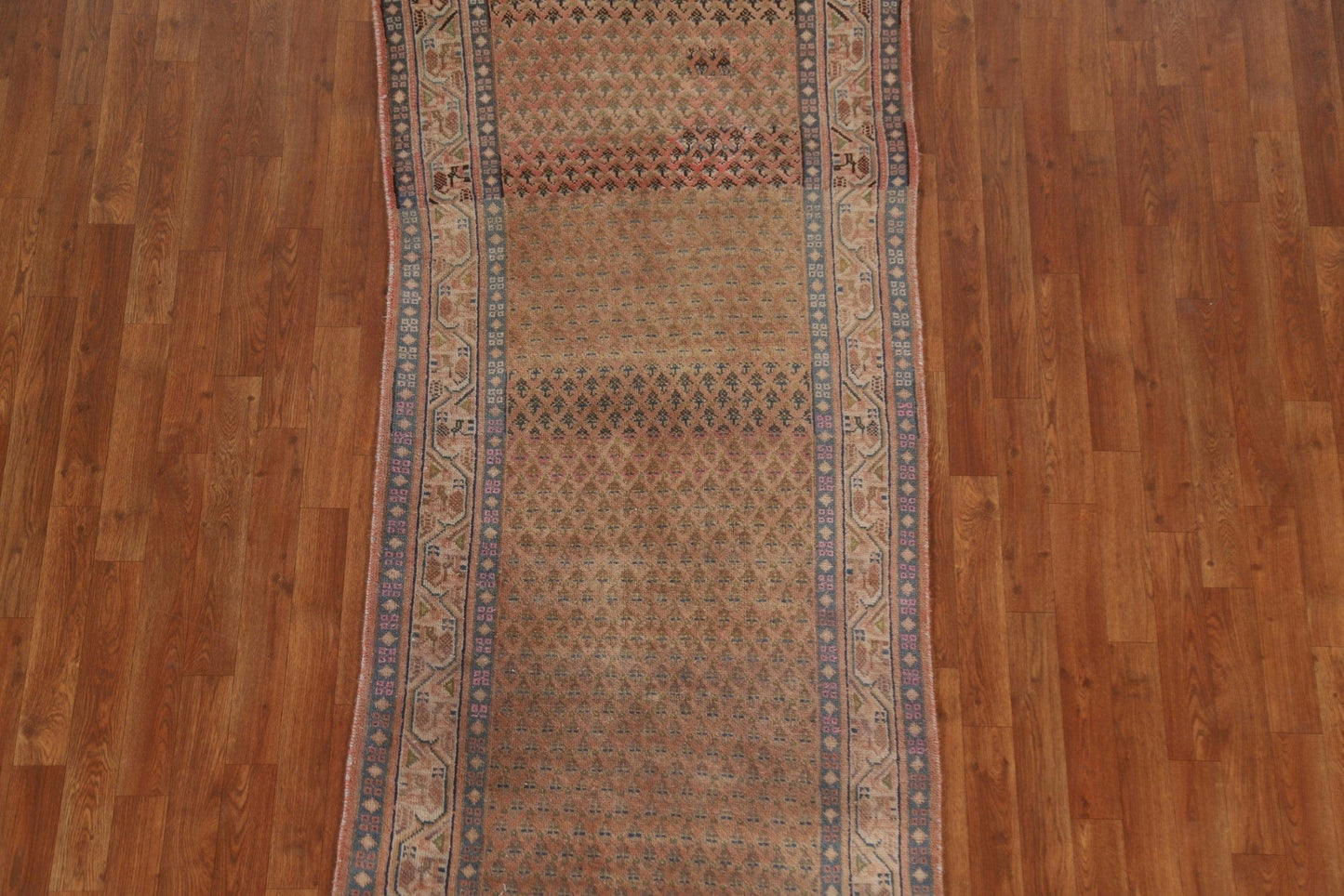 Distressed Botemir Persian Runner Rug 3x7