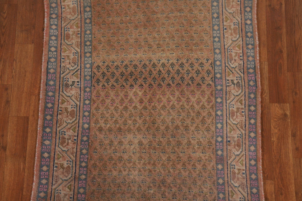 Distressed Botemir Persian Runner Rug 3x7