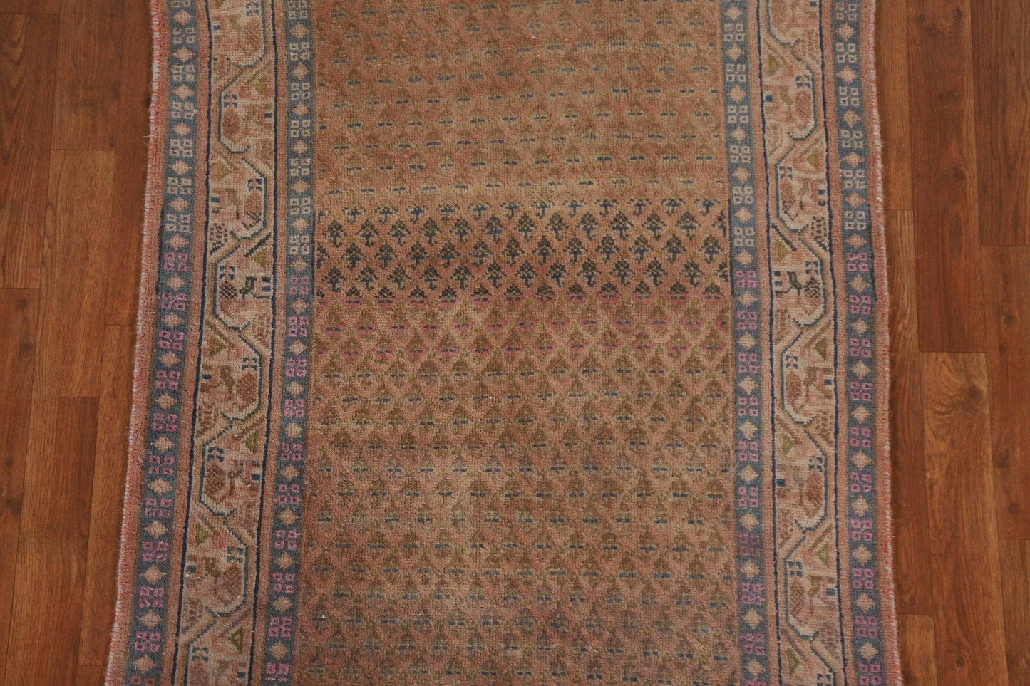 Distressed Botemir Persian Runner Rug 3x7