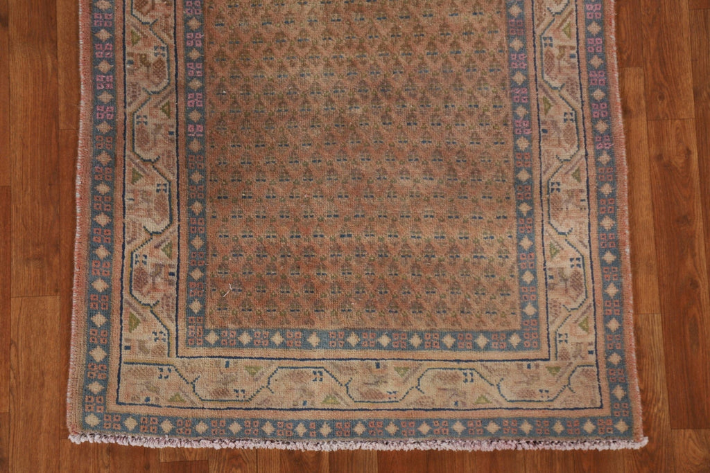 Distressed Botemir Persian Runner Rug 3x7