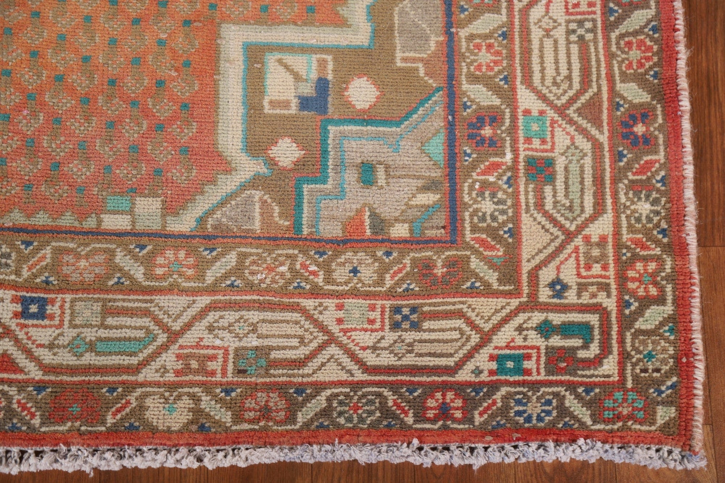 Geometric Botemir Persian Area Rug 4x7