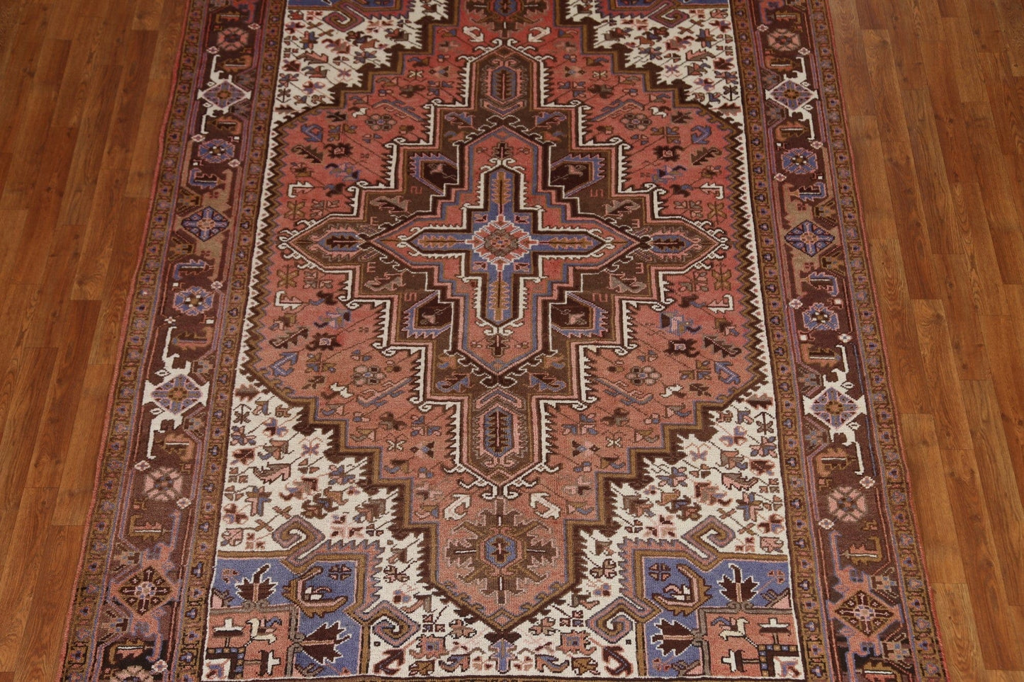 Vintage Wool Heriz Persian Area Rug 7x10