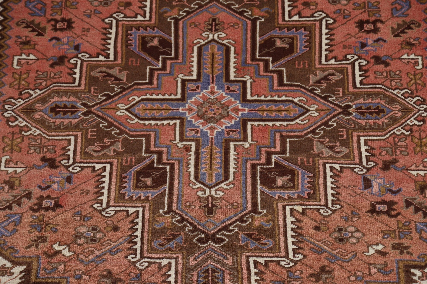 Vintage Wool Heriz Persian Area Rug 7x10