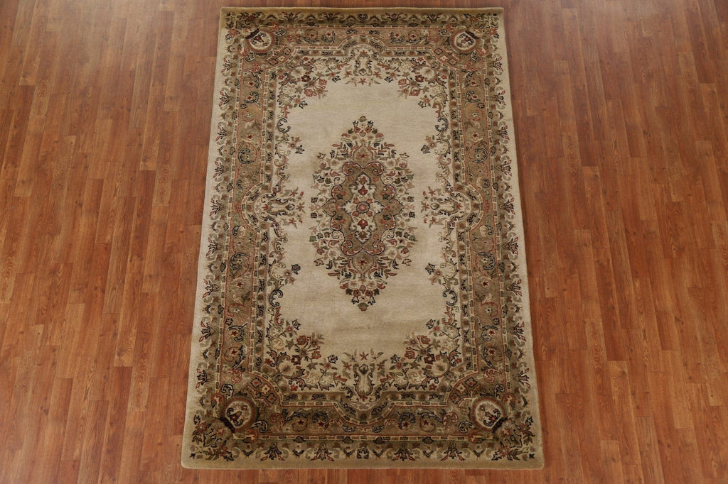 Traditional Aubusson Indian Area Rug 5x8