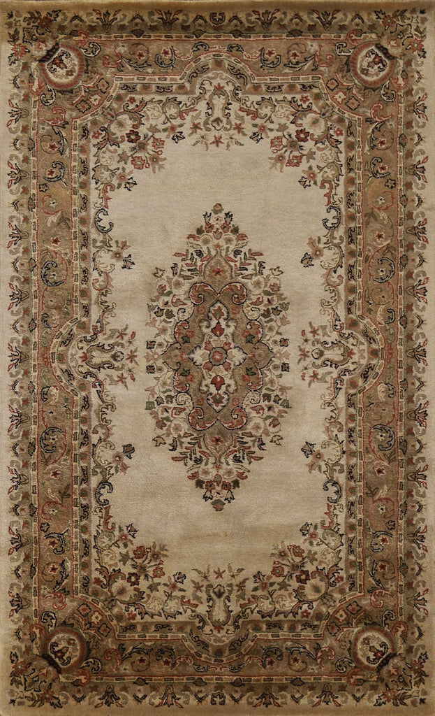 Traditional Aubusson Indian Area Rug 5x8