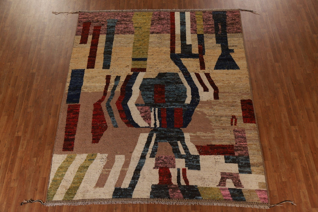 Abstract Moroccan Geometric Area Rug 8x10