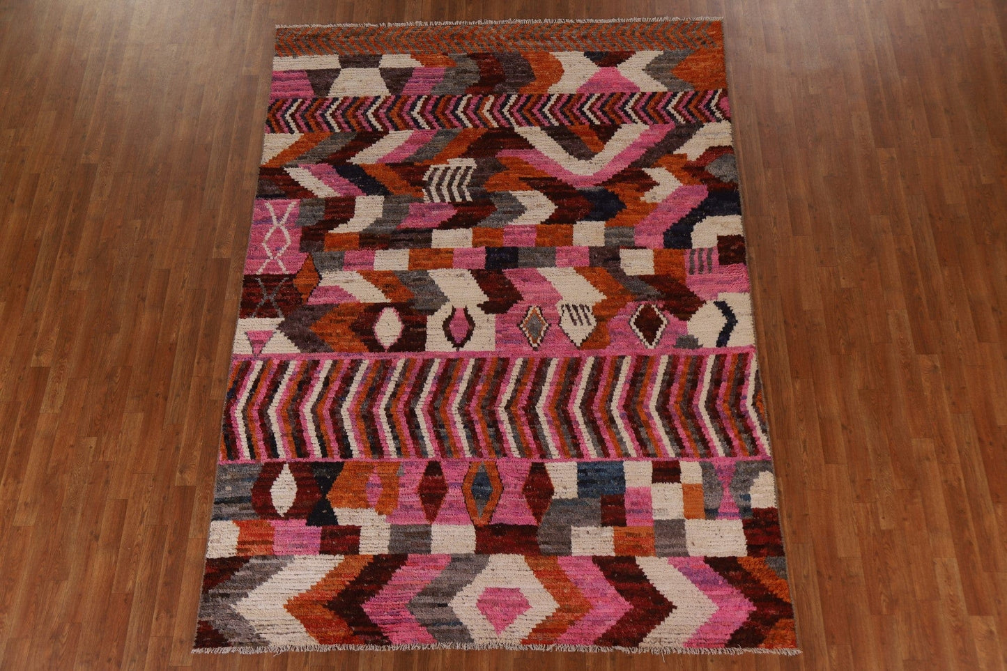 Handmade Wool Moroccan Area Rug 7x9