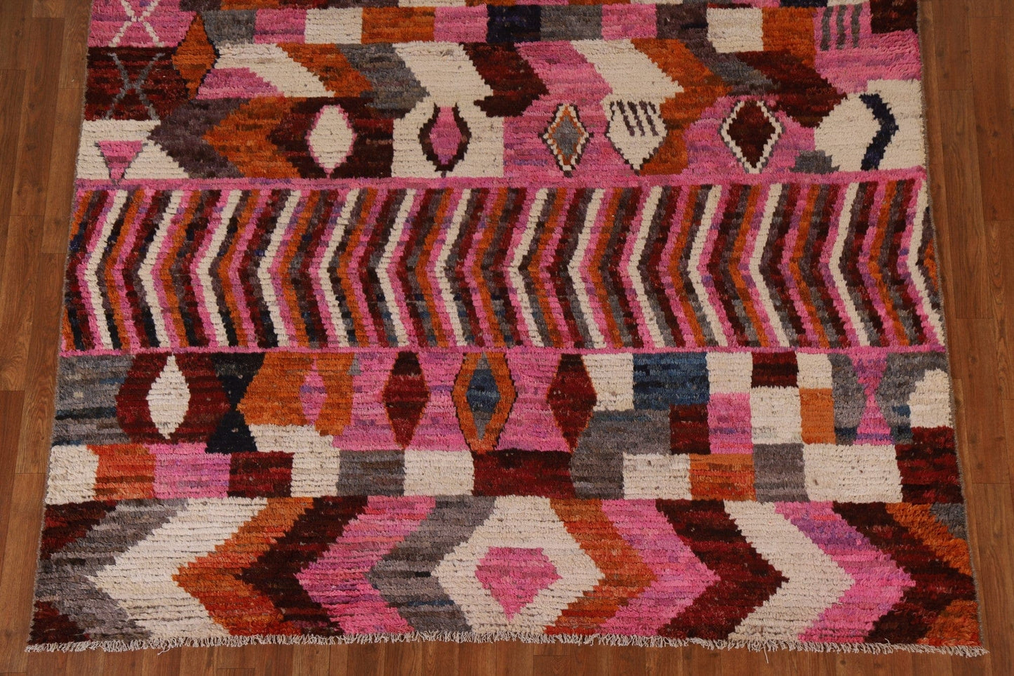 Handmade Wool Moroccan Area Rug 7x9