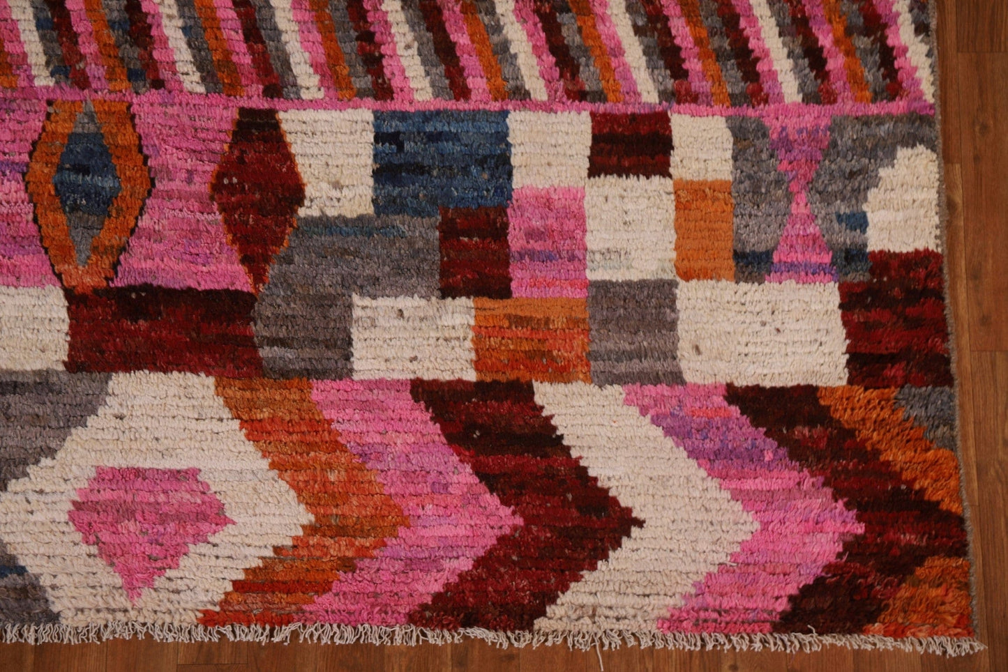 Handmade Wool Moroccan Area Rug 7x9