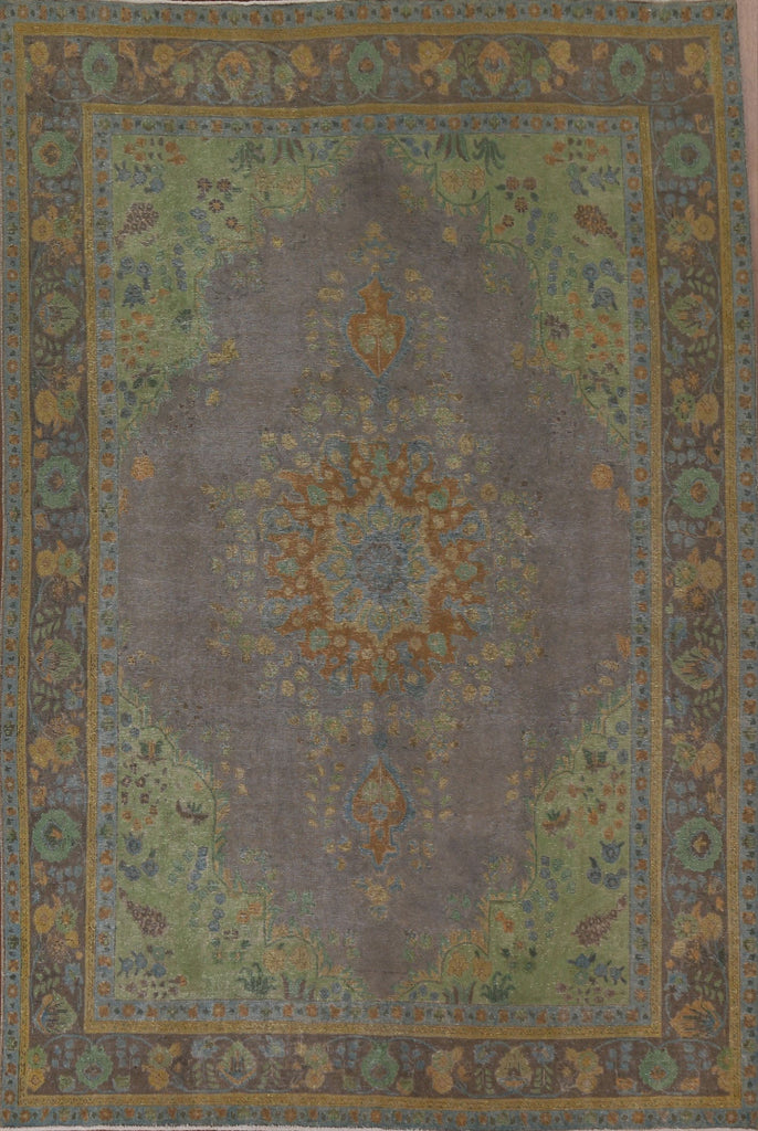 Over-Dyed Tabriz Persian Area Rug 8x11