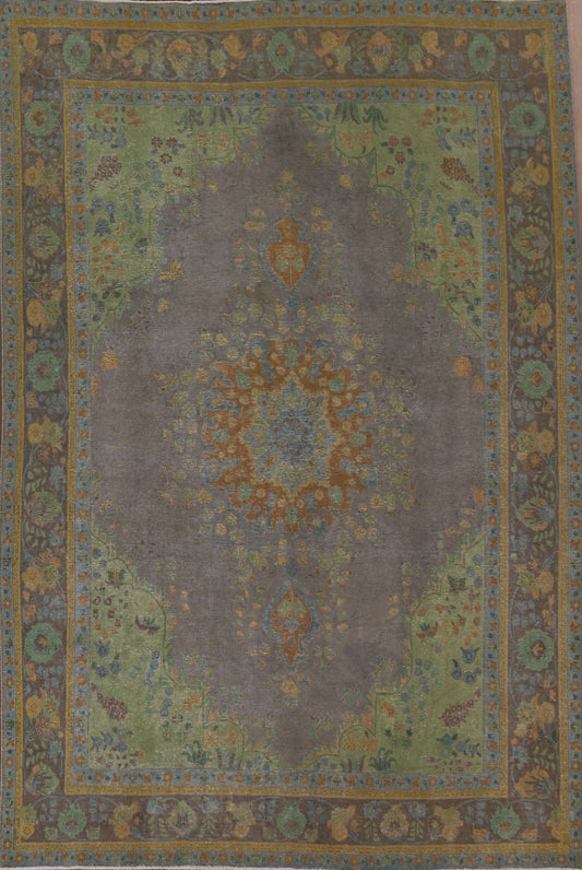 Over-Dyed Tabriz Persian Area Rug 8x11